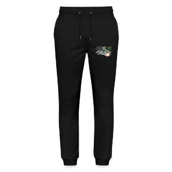 American Flag Plant Lover Plants - Stanley/Stella Mover Unisex Organic Jogging Trousers - black - Front - Marisol (170cm) & Nik (191cm)