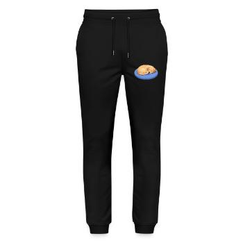 Süßer Labrador Retriever Cartoon Hund Kuscheln - Stanley/Stella Unisex Bio Jogginghose Mover  - Schwarz - Vorne - Marisol (170cm) & Nik (191cm)