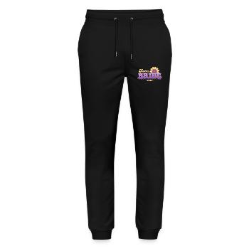Team Bride Hen Party Bachelorette Party 2026 - Stanley/Stella Mover Unisex Organic Jogging Trousers - black - Front - Marisol (170cm) & Nik (191cm)
