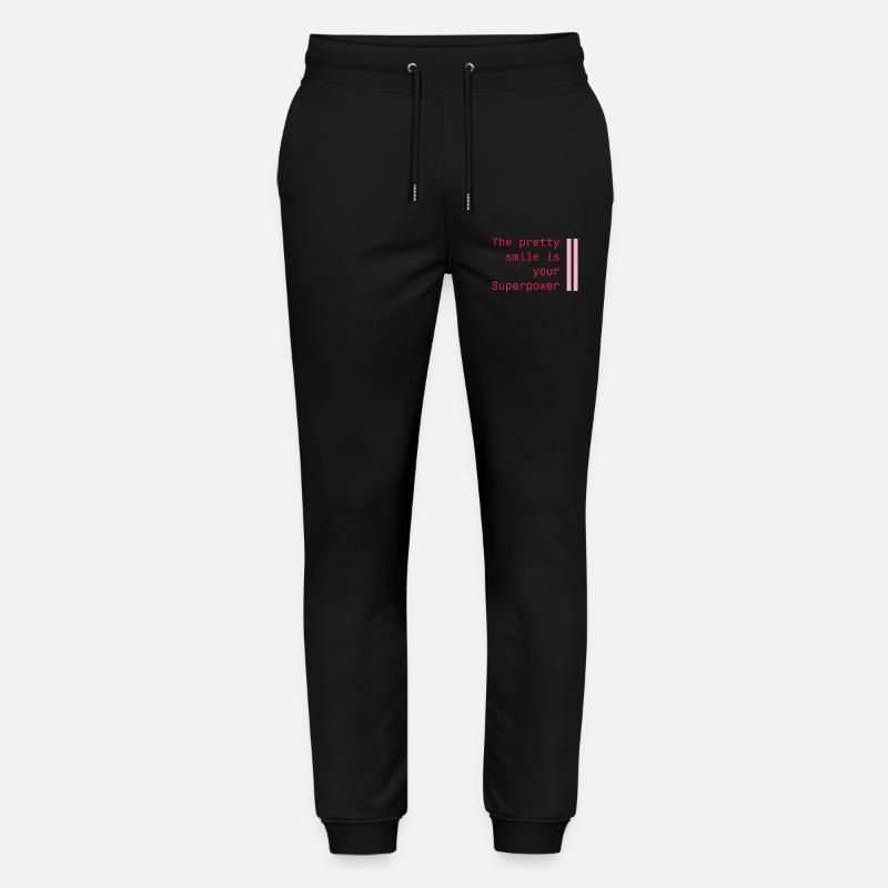 Sourire en tant que superpuissance - Pantalon de jogging bio MOVER Stanley/Stella unisexe - noir