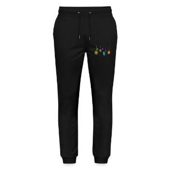 étoile de Noël - Pantalon de jogging bio MOVER Stanley/Stella unisexe - noir - Devant - Marisol (170cm) & Nik (191cm)