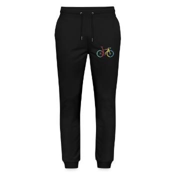 retro bike road bike love vintage tour stage - Stanley/Stella Mover Unisex Organic Jogging Trousers - black - Front - Marisol (170cm) & Nik (191cm)