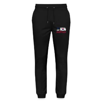 Nous sommes la Corée du Sud - Pantalon de jogging bio MOVER Stanley/Stella unisexe - noir - Devant - Marisol (170cm) & Nik (191cm)