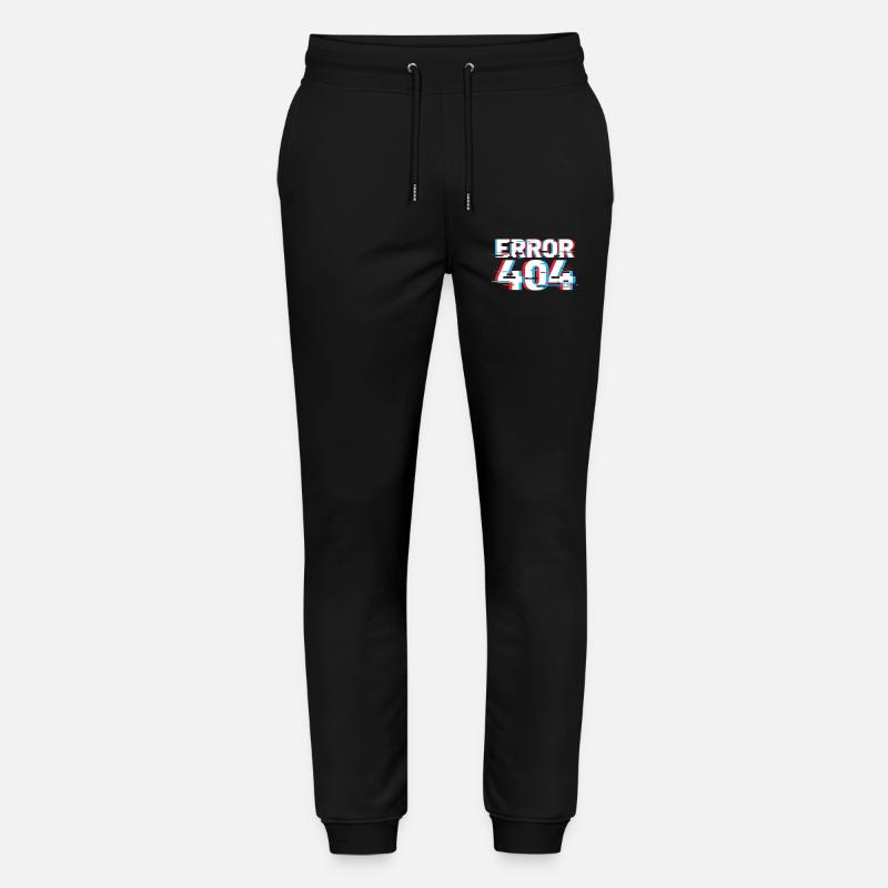 Erreur 404 Glitch - Pantalon de jogging bio MOVER Stanley/Stella unisexe - noir