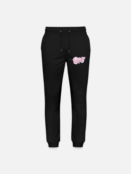Sweet Pink Glitter Hand Lettered Design - Stanley/Stella Mover Unisex Organic Jogging Trousers - black