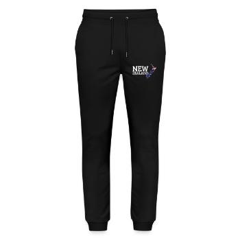 New Zealand Cool New Zealander Flag - Stanley/Stella Mover Unisex Organic Jogging Trousers - black - Front - Marisol (170cm) & Nik (191cm)