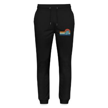 Vintage Autism Sunset - Stanley/Stella Unisex Bio Jogginghose Mover  - Schwarz - Vorne - Marisol (170cm) & Nik (191cm)