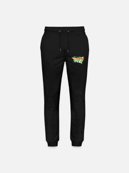 Kort over Vogeserne og dets våbenskjold - Stanley/Stella Mover økologiske unisex joggingbukser - sort
