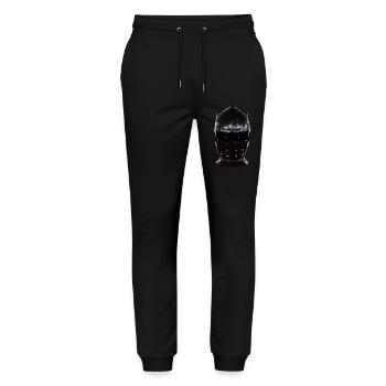 Cyber Warrior Helmet - Stanley/Stella Mover Unisex Organic Jogging Trousers - black - Front - Marisol (170cm) & Nik (191cm)
