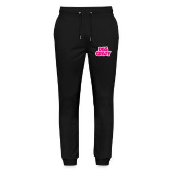 The Crazy - crazy, eye-catching and simply funny - Stanley/Stella Mover Unisex Organic Jogging Trousers - black - Front - Marisol (170cm) & Nik (191cm)