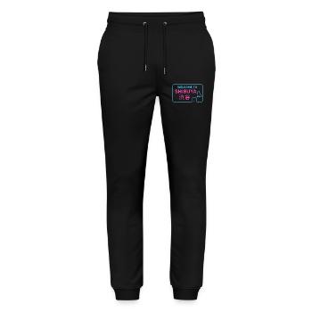 Welcome to Shibuya - Pantalon de jogging bio MOVER Stanley/Stella unisexe - noir - Devant - Marisol (170cm) & Nik (191cm)