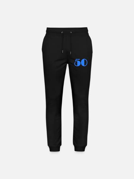 50. BIRTHDAY. HAPPY BIRTHDAY - Stanley/Stella Mover Unisex Organic Jogging Trousers - black