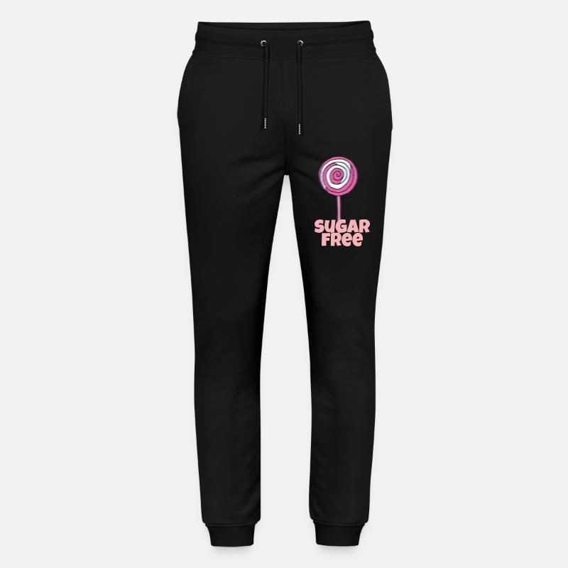 lollipop sugarfree - Stanley/Stella Unisex Bio Jogginghose Mover  - Schwarz