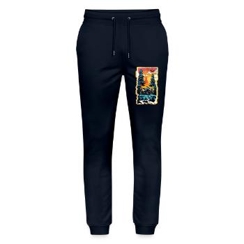 Quad & Off-Road - Stanley/Stella Mover Unisex Organic Jogging Trousers - navy - Front - Marisol (170cm) & Nik (191cm)