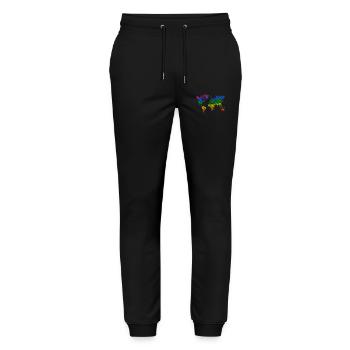 Pride World - Stanley/Stella Mover Unisex Organic Jogging Trousers - black - Front - Marisol (170cm) & Nik (191cm)