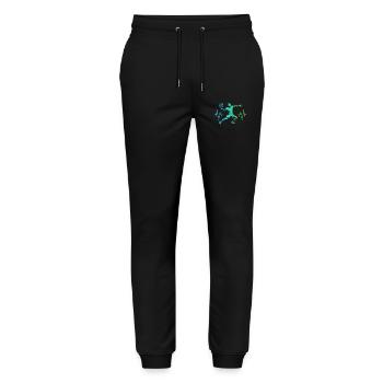 Handball Lovers Handball Sports Players Handball - Stanley/Stella Mover Unisex Organic Jogging Trousers - black - Front - Marisol (170cm) & Nik (191cm)