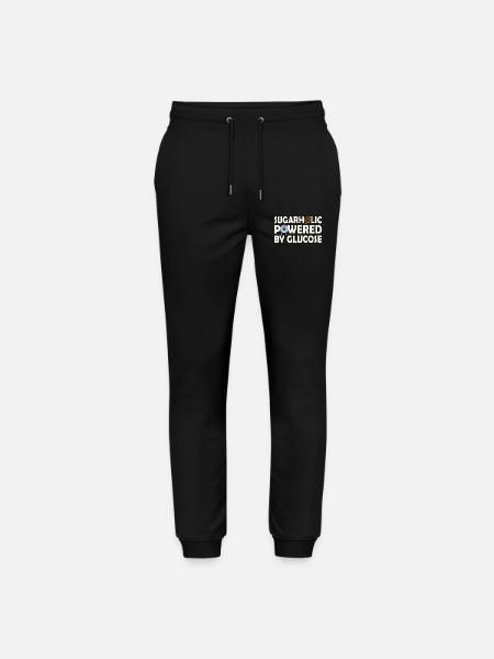 Sugarholic Powered by Glucose - Stanley/Stella Mover Unisex Organic Jogging Trousers - black