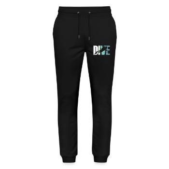 Diving diver - Stanley/Stella Mover Unisex Organic Jogging Trousers - black - Front - Marisol (170cm) & Nik (191cm)