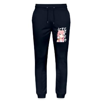 Anime Ice Cream - Stanley/Stella Unisex Bio Jogginghose Mover  - Navy - Vorne - Marisol (170cm) & Nik (191cm)