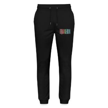 Trainerin Garde Gardetrainerin Geschenk - Stanley/Stella Unisex Bio Jogginghose Mover  - Schwarz - Vorne - Marisol (170cm) & Nik (191cm)