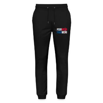 Panamanian flag, Panamanian pride - Stanley/Stella Mover Unisex Organic Jogging Trousers - black - Front - Marisol (170cm) & Nik (191cm)