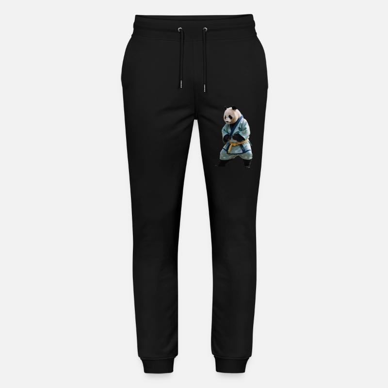 Sportlicher Panda - Stanley/Stella Unisex Bio Jogginghose Mover  - Schwarz