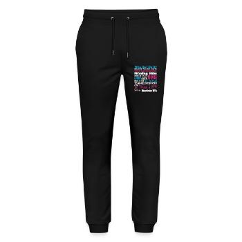 Sacrifices For True Love Electrician Wife - Stanley/Stella Mover Unisex Organic Jogging Trousers - black - Front - Marisol (170cm) & Nik (191cm)