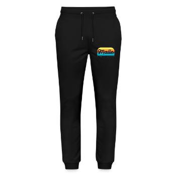 Malle Party Crew - Pantalon de jogging bio MOVER Stanley/Stella unisexe - noir - Devant - Marisol (170cm) & Nik (191cm)