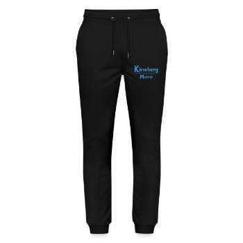 Kirseberg – Malmö Sky Blue Design - Stanley/Stella Mover Unisex Organic Jogging Trousers - black - Front - Marisol (170cm) & Nik (191cm)