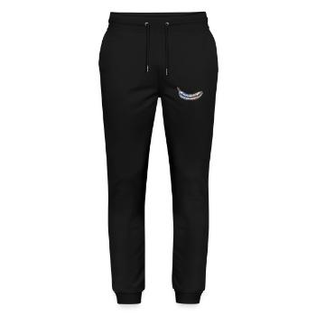 Disco Banana - Pantalon de jogging bio MOVER Stanley/Stella unisexe - noir - Devant - Marisol (170cm) & Nik (191cm)