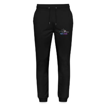 Ville de Hong Kong Skyline - Pantalon de jogging bio MOVER Stanley/Stella unisexe - noir - Devant - Marisol (170cm) & Nik (191cm)