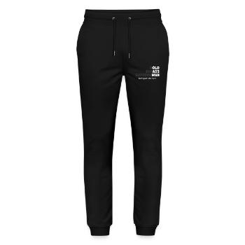 Bold Badass Superhuman - Stanley/Stella Unisex Bio Jogginghose Mover  - Schwarz - Vorne - Marisol (170cm) & Nik (191cm)