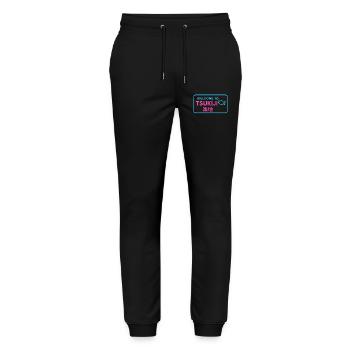Welcome to Tsukiji - Pantalon de jogging bio MOVER Stanley/Stella unisexe - noir - Devant - Marisol (170cm) & Nik (191cm)