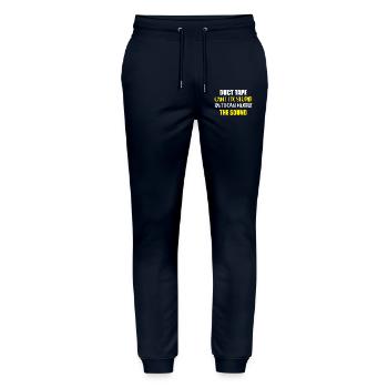 duct tape can't fix stupid but it can muffle the s - Stanley/Stella Mover Unisex Organic Jogging Trousers - navy - Front - Marisol (170cm) & Nik (191cm)