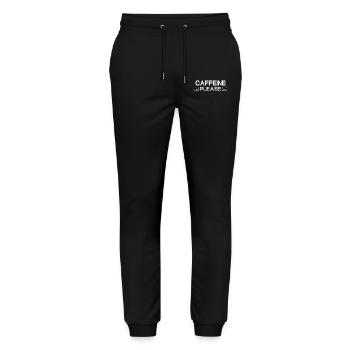 Caffeine Please - Stanley/Stella Mover Unisex Organic Jogging Trousers - black - Front - Marisol (170cm) & Nik (191cm)