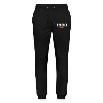 1998 Vintage Retro 1998 1998 Birthday Gift - Stanley/Stella Mover Unisex Organic Jogging Trousers - black - Front - Marisol (170cm) & Nik (191cm)