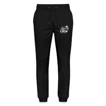 Mallorca Party Crew Summer, Sun & Party Feeling - Stanley/Stella Mover Unisex Organic Jogging Trousers - black - Front - Marisol (170cm) & Nik (191cm)