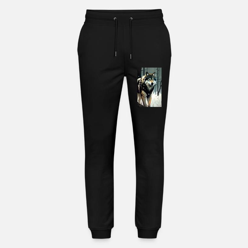 Wolf | Raubtier | Hund | Mystisch - Stanley/Stella Unisex Bio Jogginghose Mover  - Schwarz