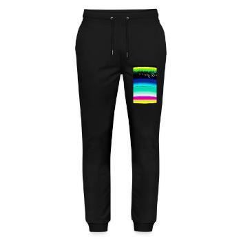 Couleurs | Coloré | Modèle | à motifs | Pente - Pantalon de jogging bio MOVER Stanley/Stella unisexe - noir - Devant - Marisol (170cm) & Nik (191cm)