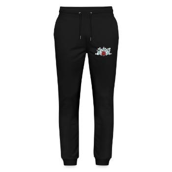 Frappe de bowling - Pantalon de jogging bio MOVER Stanley/Stella unisexe - noir - Devant - Marisol (170cm) & Nik (191cm)