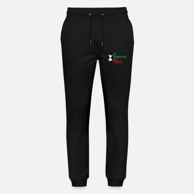 In Morocco we trust - Stanley/Stella Unisex Bio Jogginghose Mover  - Schwarz