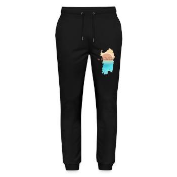 Non C’è Problema in Sardegna - Stanley/Stella Unisex Bio Jogginghose Mover  - Schwarz - Vorne - Marisol (170cm) & Nik (191cm)