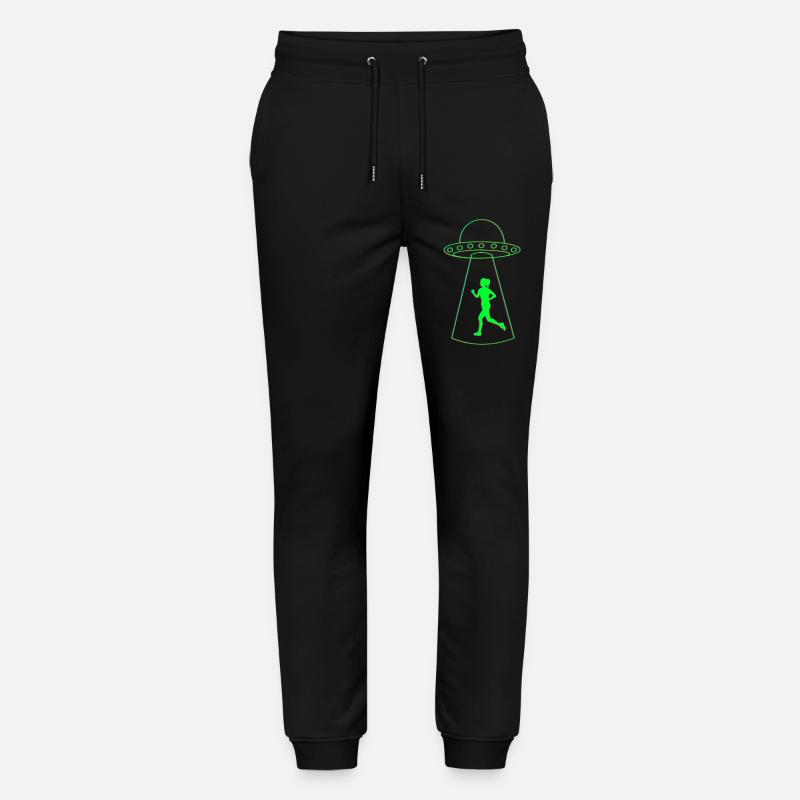 Ufo und Joggerin - Stanley/Stella Unisex Bio Jogginghose Mover  - Schwarz