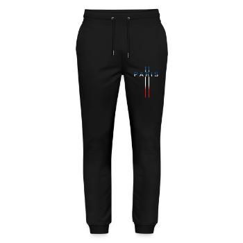 Paris - Stanley/Stella Mover Unisex Organic Jogging Trousers - black - Front - Marisol (170cm) & Nik (191cm)
