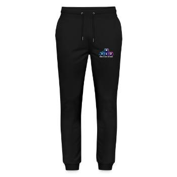 Dinge Die Mich Bewegen WASD PC Gamer - Stanley/Stella Unisex Bio Jogginghose Mover  - Schwarz - Vorne - Marisol (170cm) & Nik (191cm)