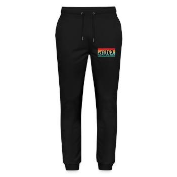 Hurling Player Coach Funny Team Hurlers Gift - Stanley/Stella Mover Unisex Organic Jogging Trousers - black - Front - Marisol (170cm) & Nik (191cm)