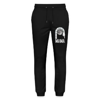 Mama I Love You To The Moon And Back - Stanley/Stella Unisex Bio Jogginghose Mover  - Schwarz - Vorne - Marisol (170cm) & Nik (191cm)