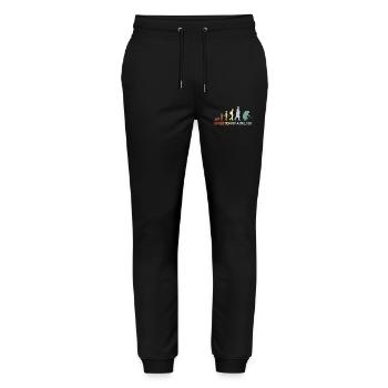 Vintage Welding Evolution - Stanley/Stella Mover Unisex Organic Jogging Trousers - black - Front - Marisol (170cm) & Nik (191cm)
