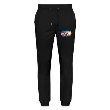 Mountain - Stanley/Stella Mover Unisex Organic Jogging Trousers - black - Front - Marisol (170cm) & Nik (191cm)