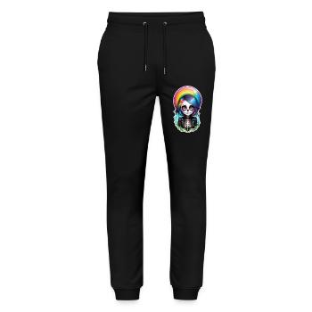 Halloween - Rock & Rainbow - Stanley/Stella Mover Unisex Organic Jogging Trousers - black - Front - Marisol (170cm) & Nik (191cm)
